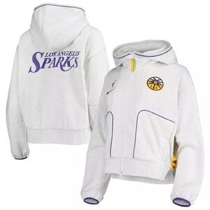 👉🏼LIKE NEW👈🏼 Nike WNBA Gray Los Angeles Sparks Performance Full-Zip Hoodie
